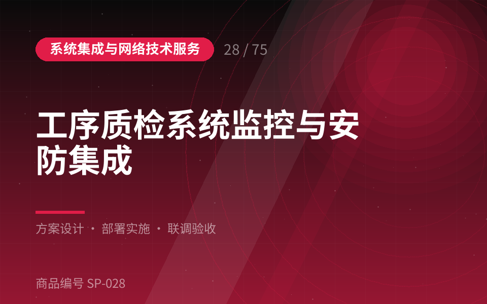 工序质检系统监控与安防集成