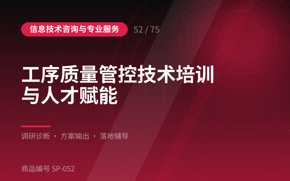 工序质量管控技术培训与人才赋能