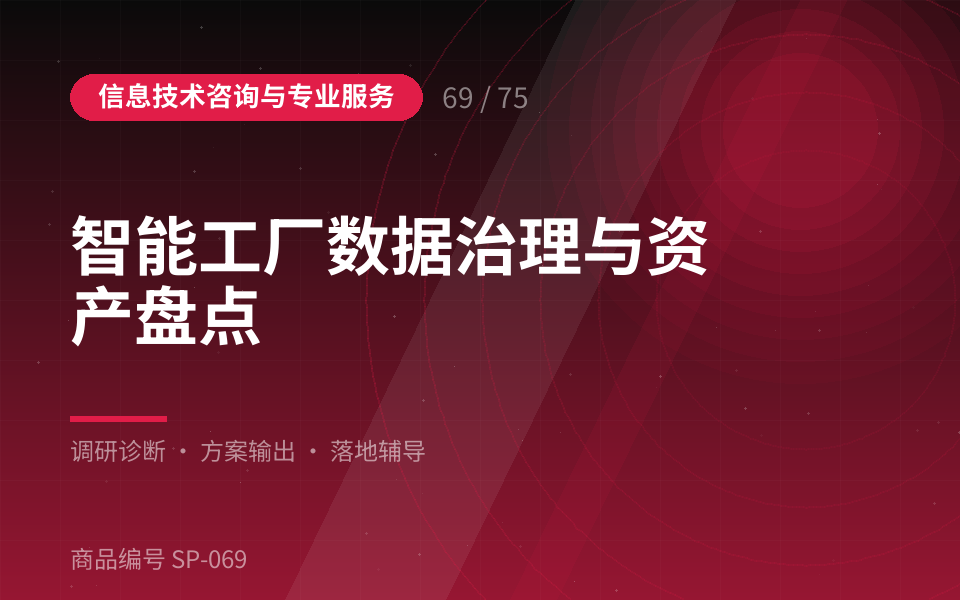 智能工厂数据治理与资产盘点