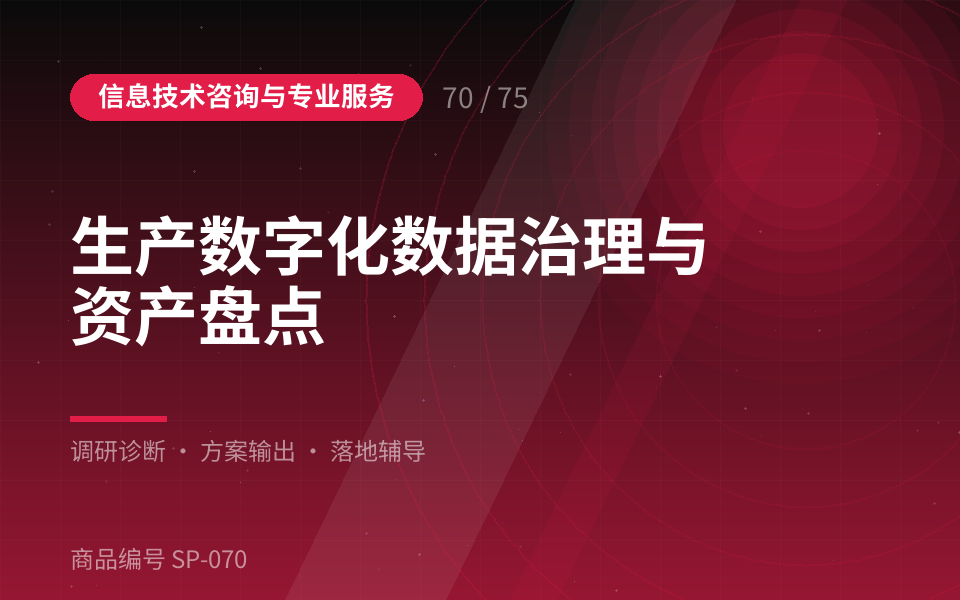 生产数字化数据治理与资产盘点